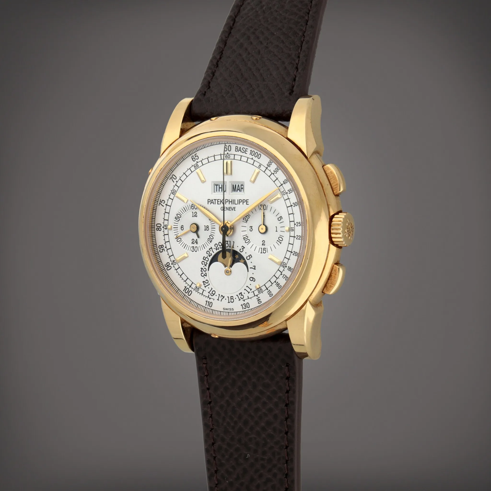 Patek Philippe Perpetual Calendar Chronograph 5970J 40mm Yellow gold Silver 1