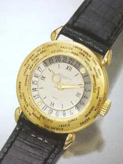 Patek Philippe World Time 1415 HU 31mm Yellow gold Silver