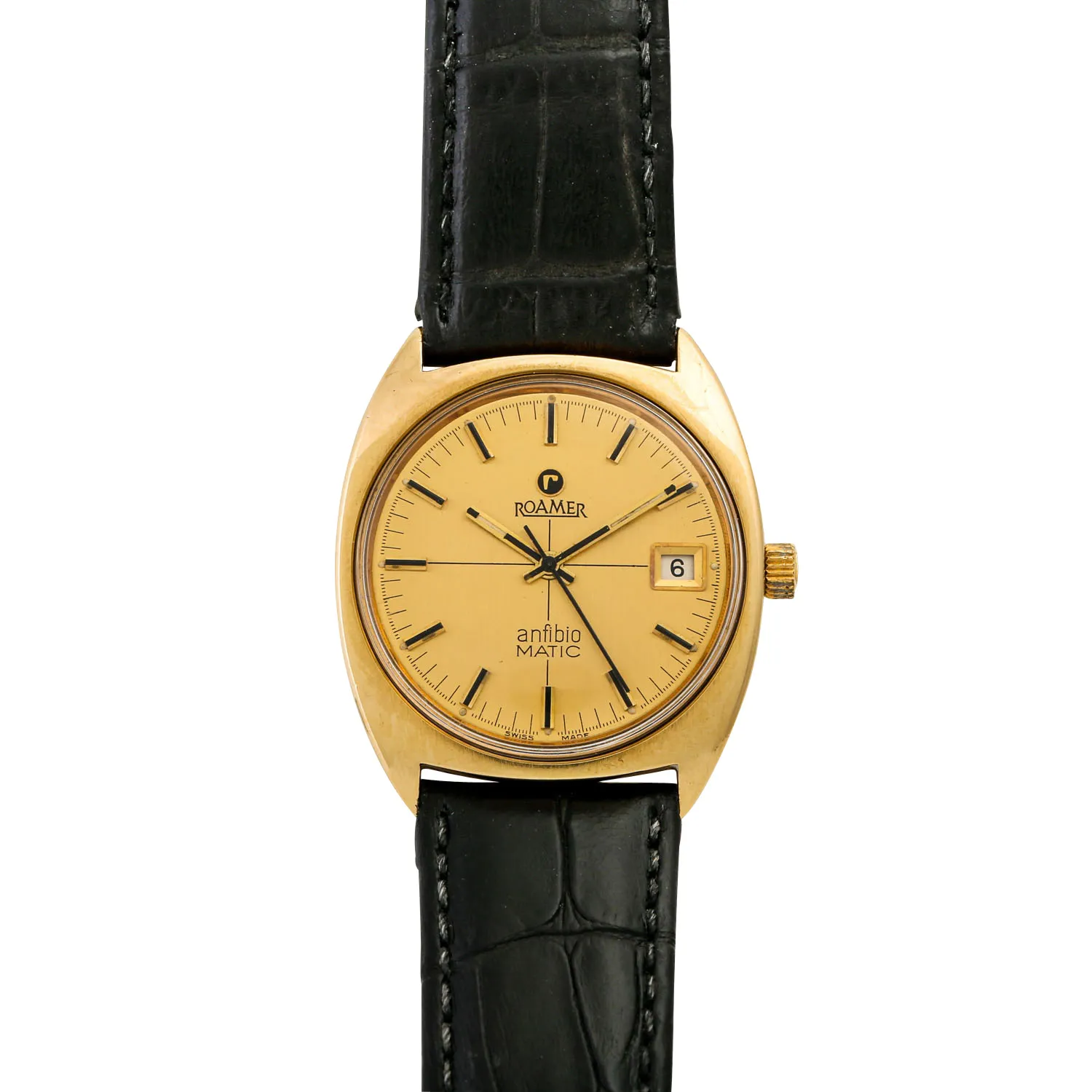 Roamer 33mm Yellow gold Champagne