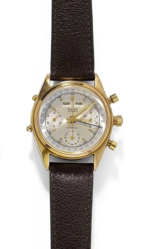 Rolex Chronograph 4767 36mm Yellow gold Silver