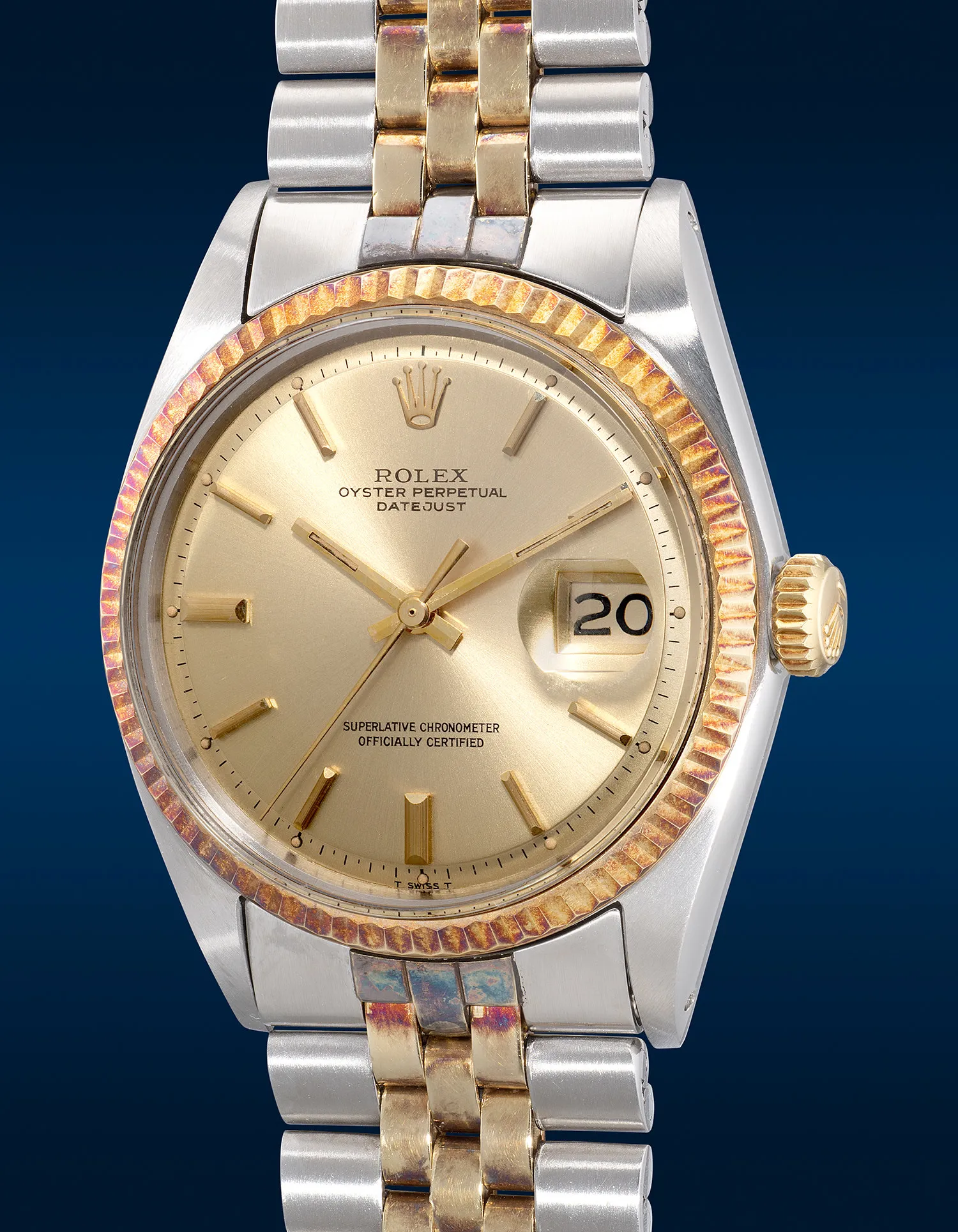 Rolex Datejust 36 1601 36mm Gold and Steel Champagne