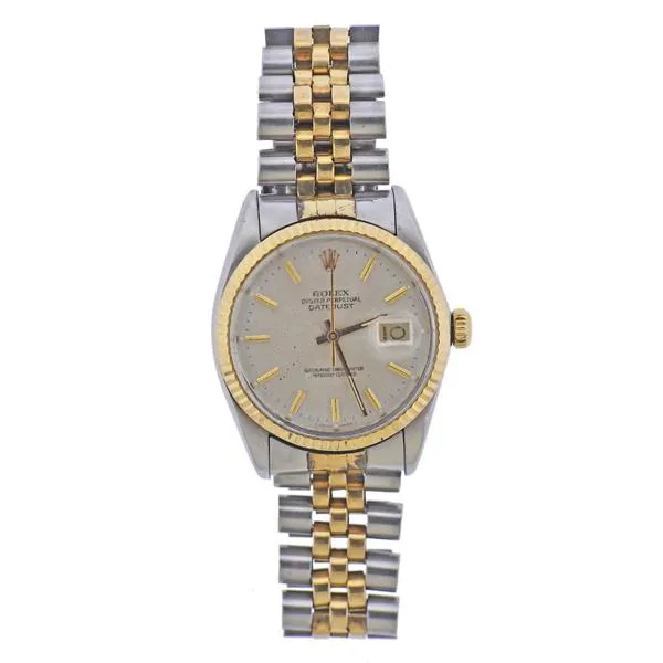 Rolex Datejust 36 16013 36mm 18k gold & stainless steel Silvered