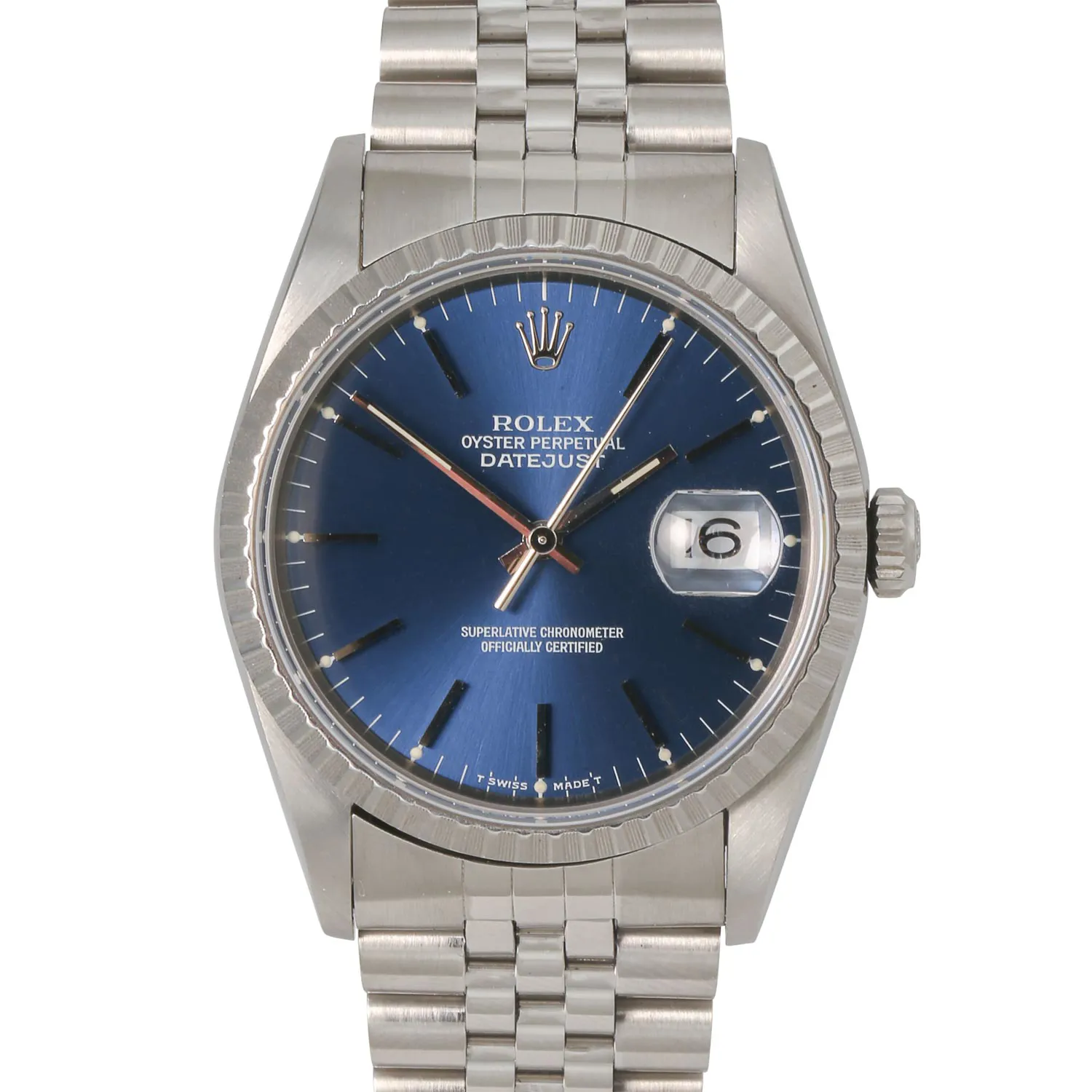 Rolex Datejust 36 16220 36mm Stainless steel Blue