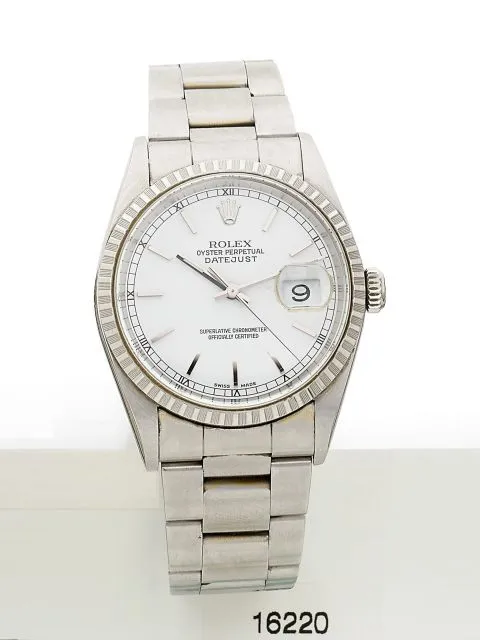 Rolex Datejust 36 16220 36mm Stainless steel White