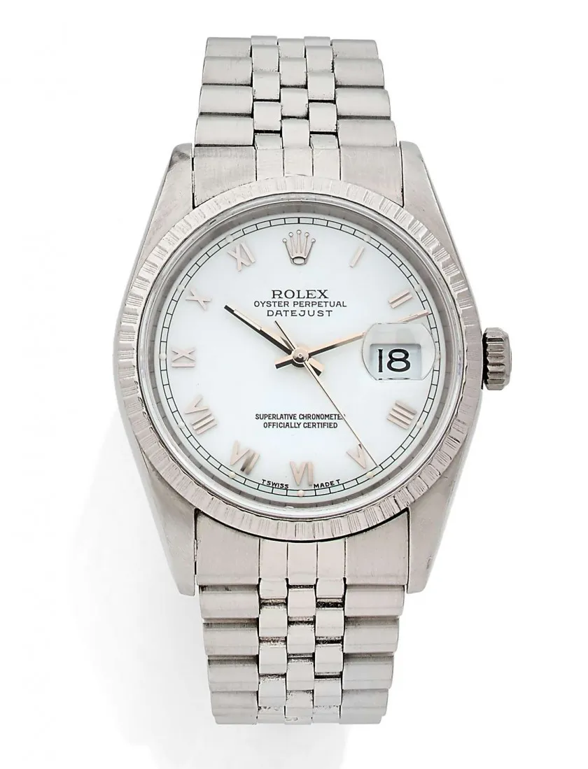 Rolex Datejust 36 16220 35mm Stainless steel White