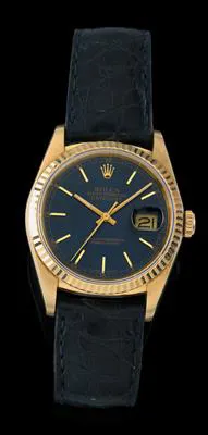 Rolex Datejust 36 16238 36mm Yellow gold Blue