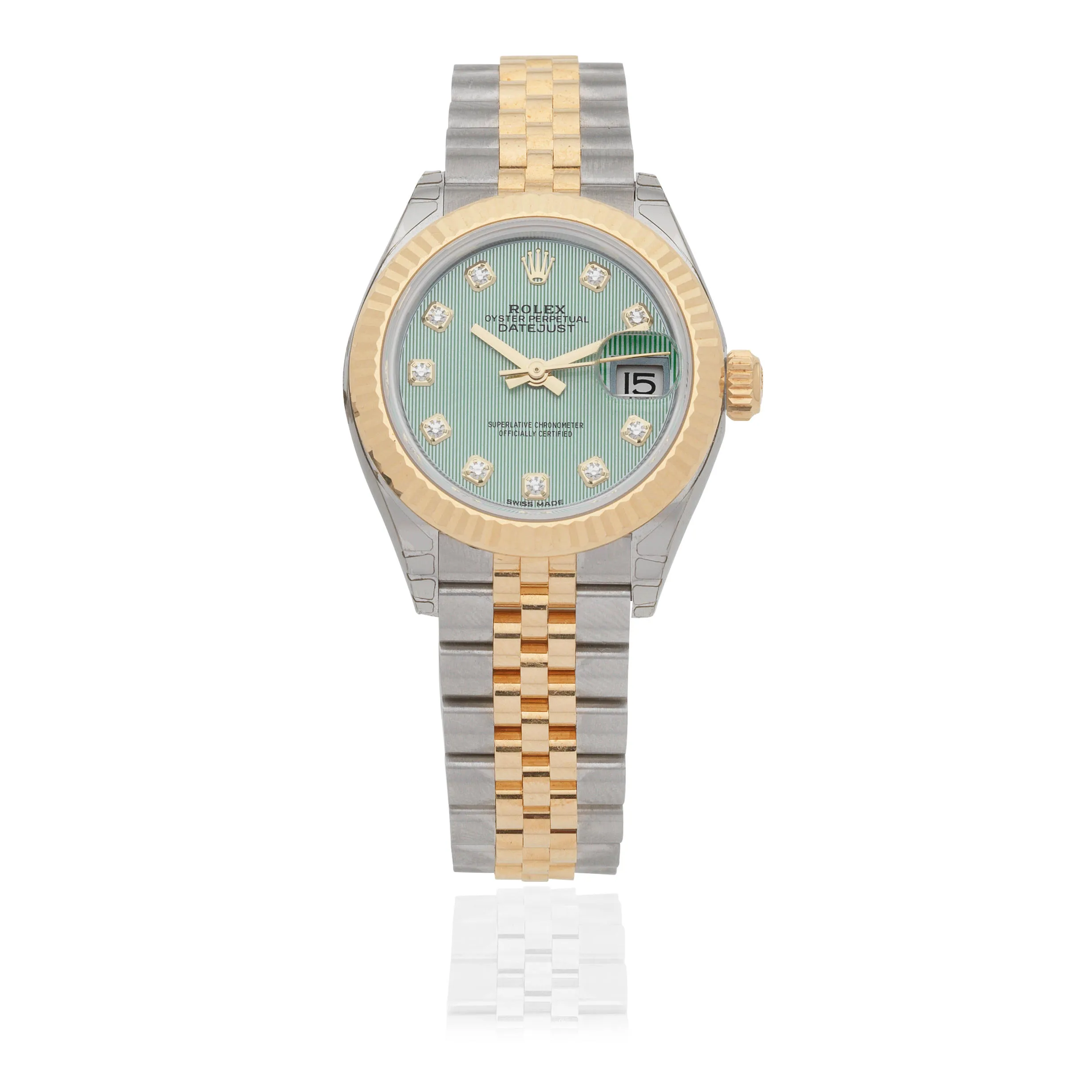 Rolex Lady-Datejust 279173 28mm Stainless steel Green