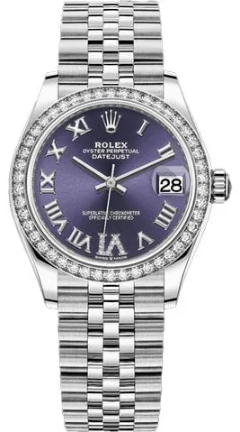 Rolex Datejust 31 278384RBR 31mm Stainless steel Purple