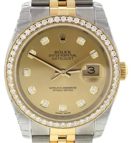 Rolex Datejust 36 116233 36mm Stainless steel Champagne