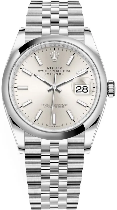 Rolex Datejust 36 126200 36mm Stainless steel Silver