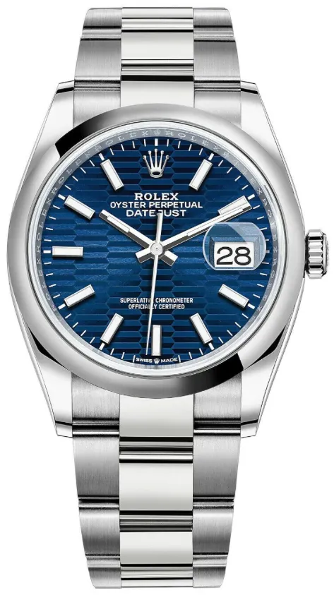 Rolex Datejust 36 126200 36mm Stainless steel Blue