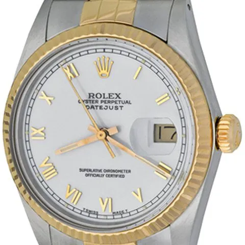 Rolex Datejust 36 16013 36mm Steel White