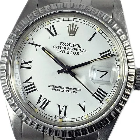 Rolex Datejust 36 16030 36mm Stainless steel White