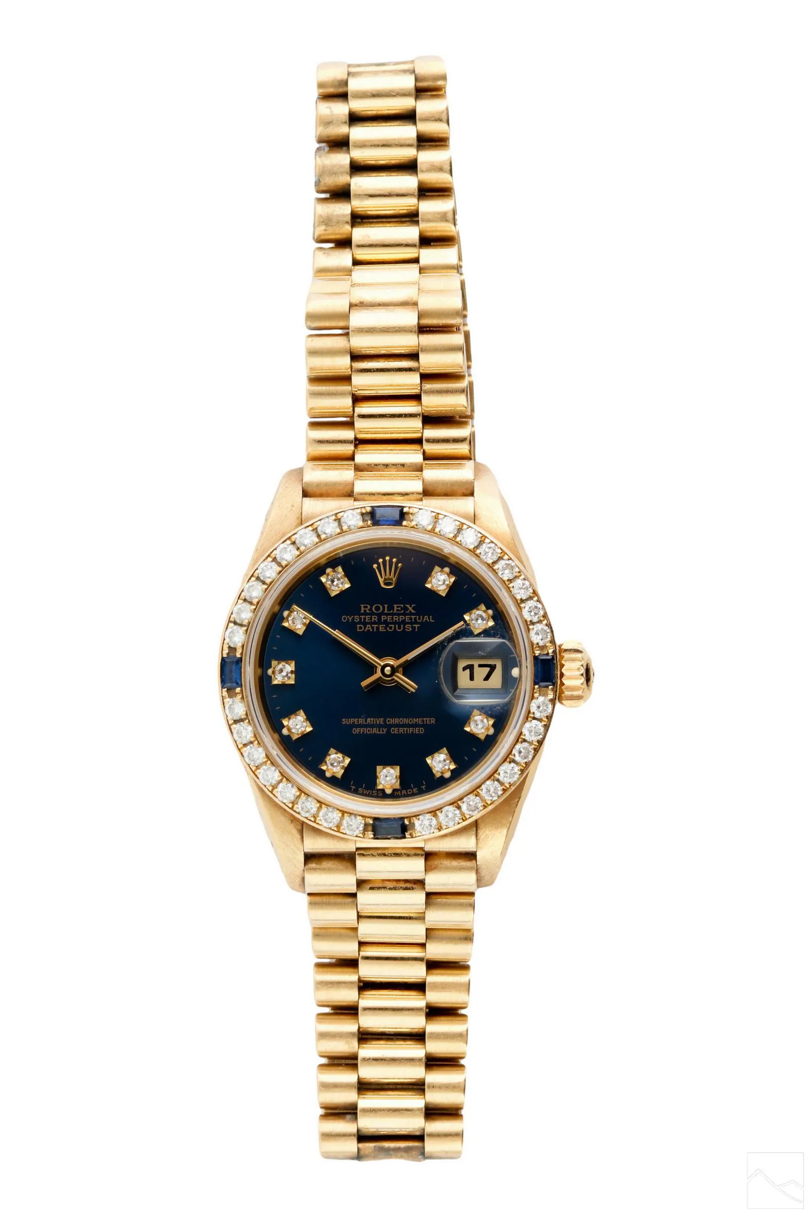 Rolex Lady-Datejust 69088 26mm Yellow gold Blue