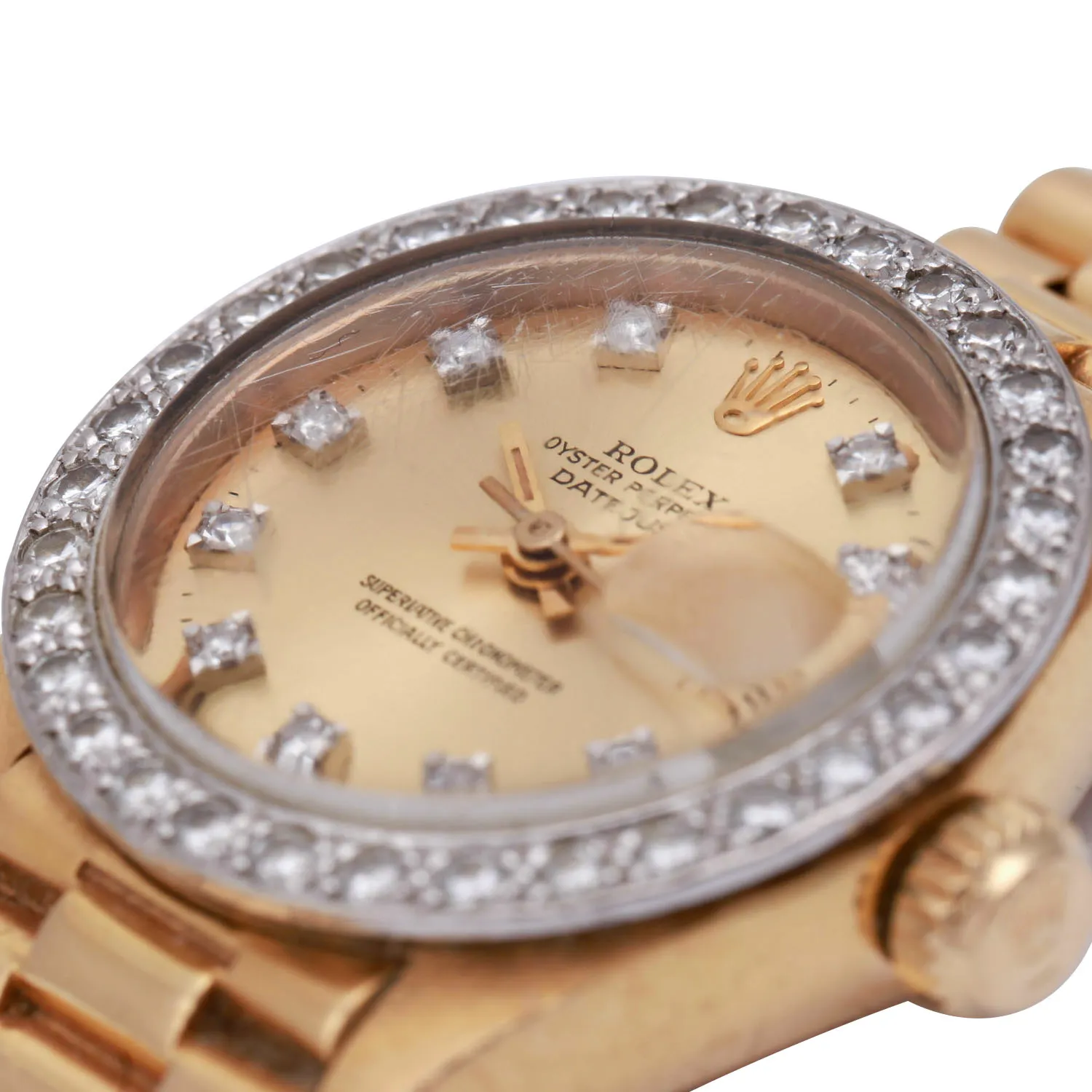 Rolex Lady-Datejust 6913 Yellow gold Champagne 4