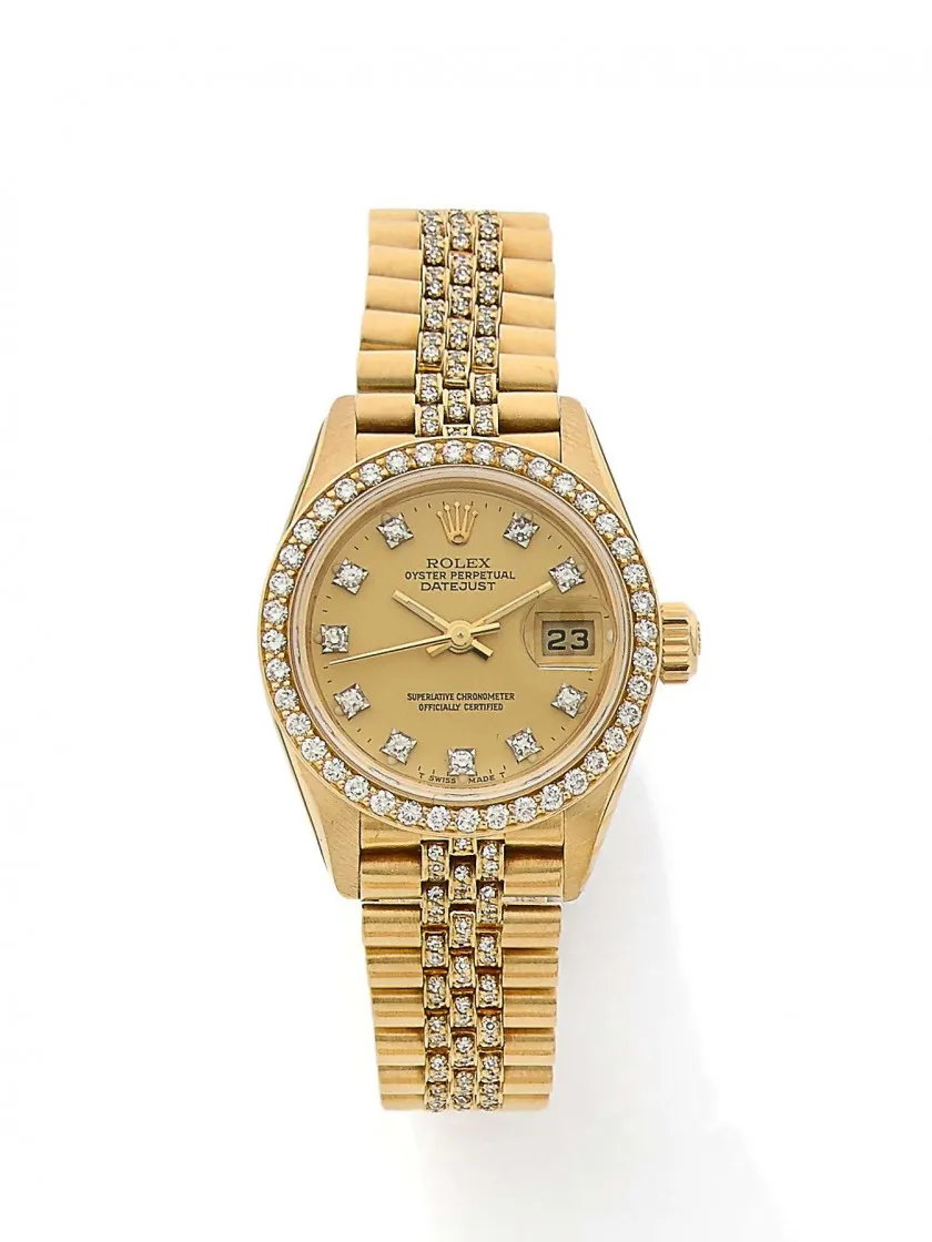 Rolex Lady-Datejust 69138 25mm Yellow gold Champagne