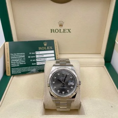 Rolex Datejust II 116334 41mm Stainless steel Grey