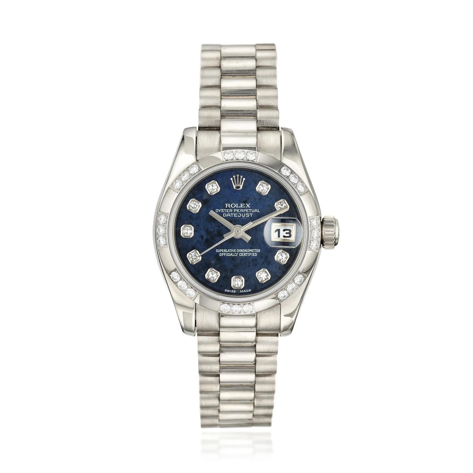 Rolex Datejust 179369 26mm White gold Blue