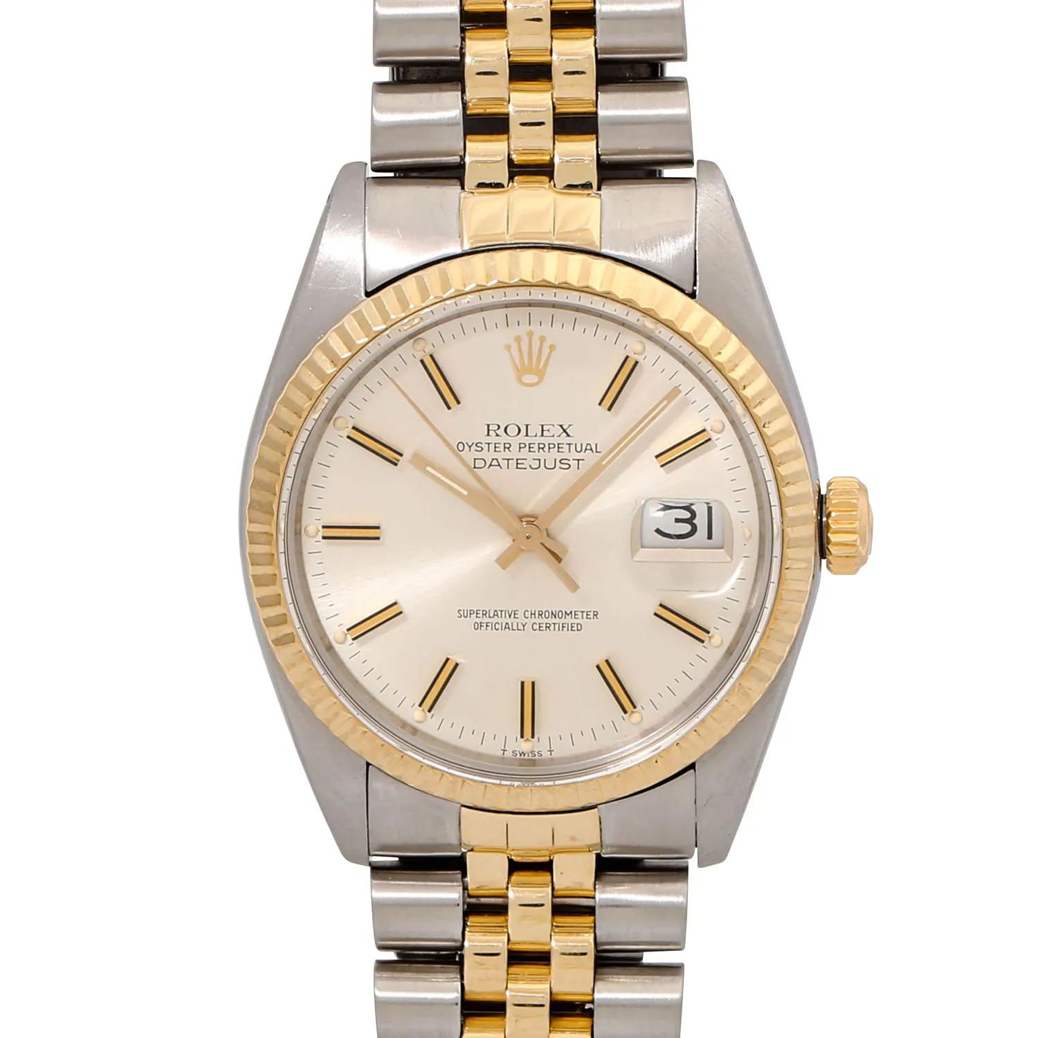 Rolex Datejust 36 16013 36mm Yellow gold Salmon