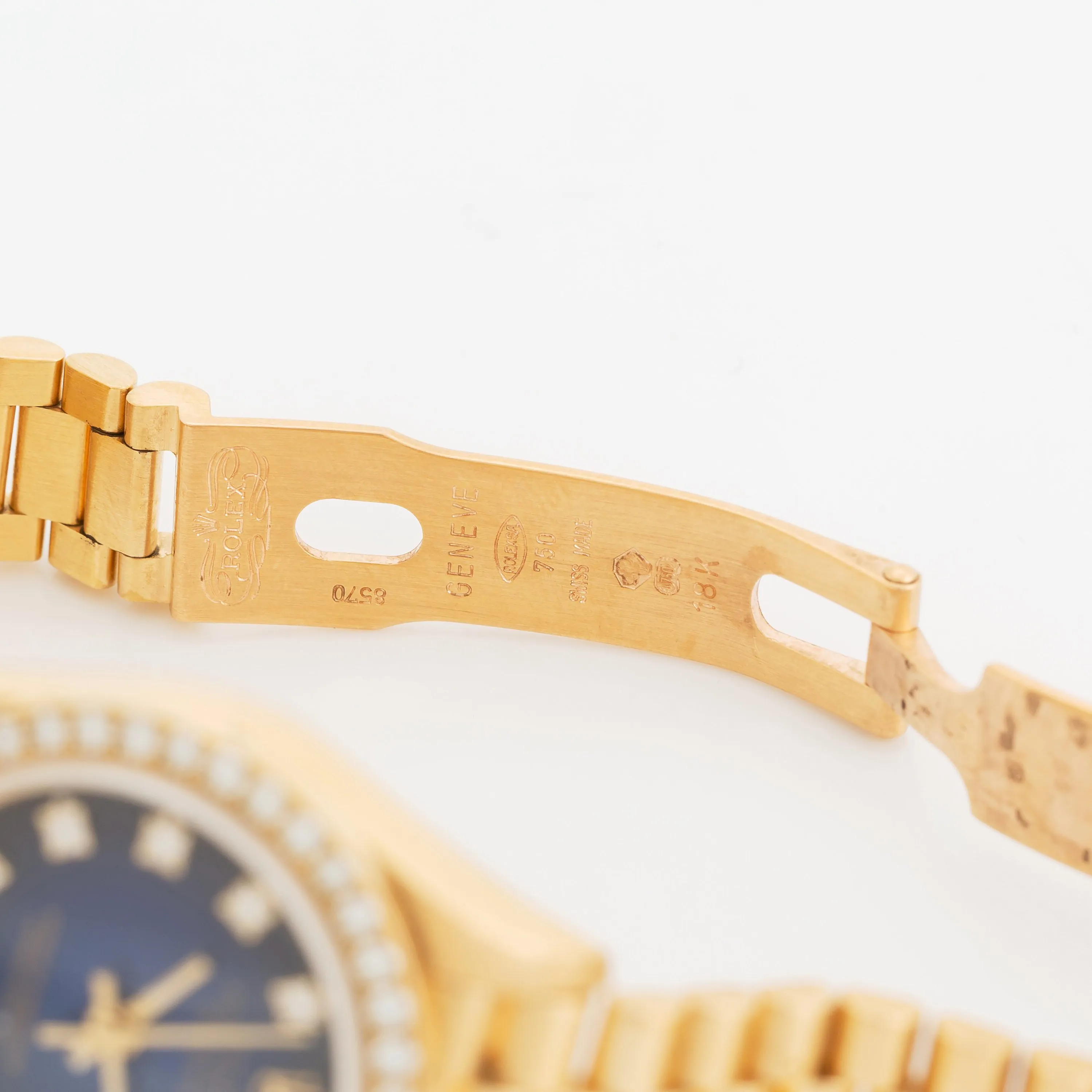 Rolex Lady-Datejust 69138 26mm Yellow gold Blue 7