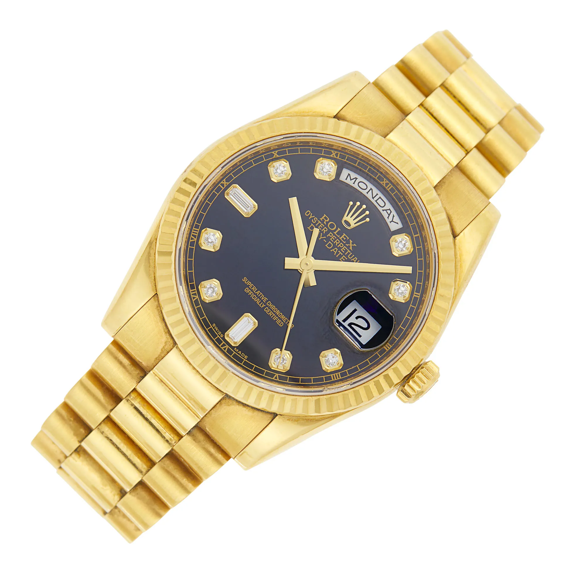 Rolex Day-Date 36 118238 36mm Yellow gold Black