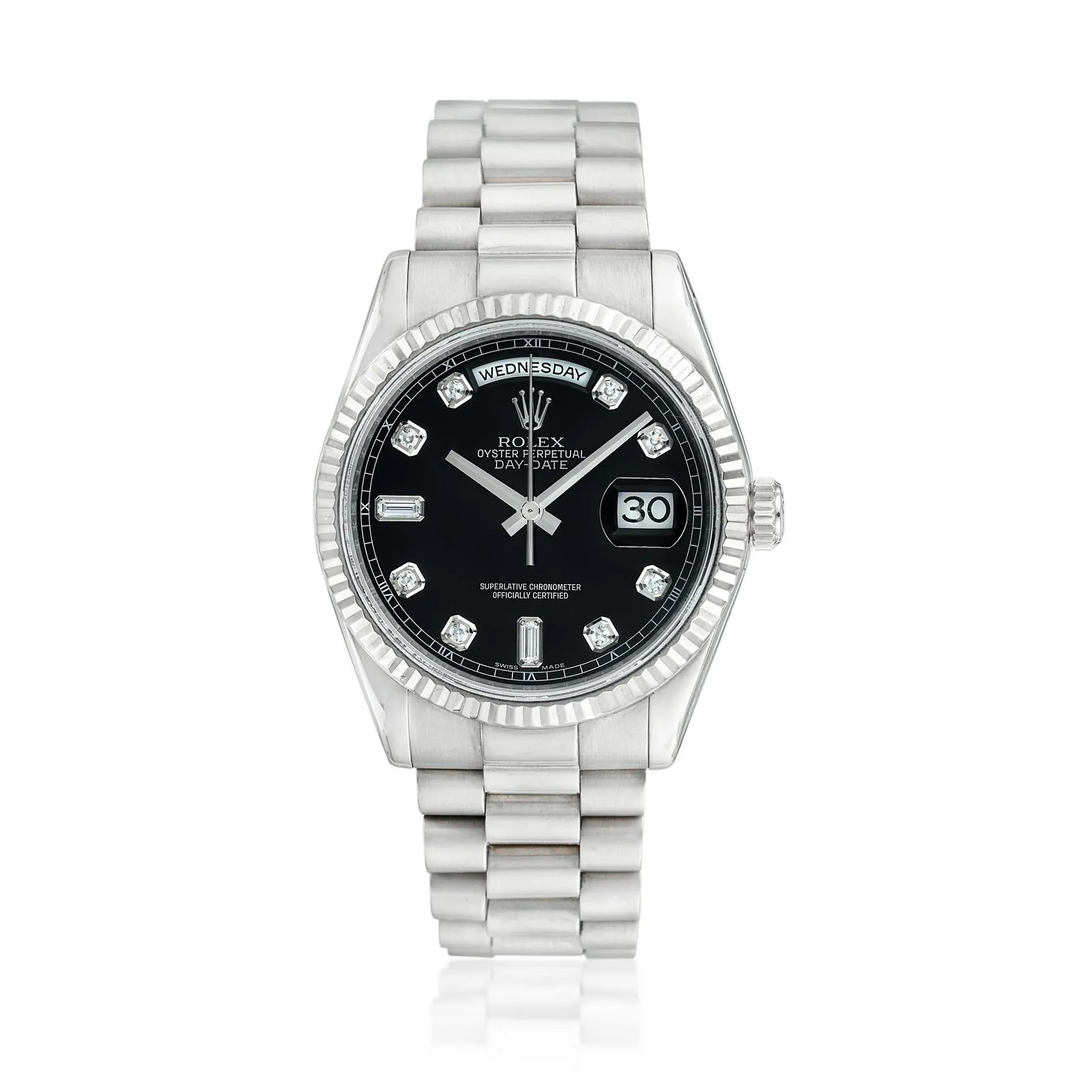 Rolex Day-Date 36 118239 36mm White gold Black 1