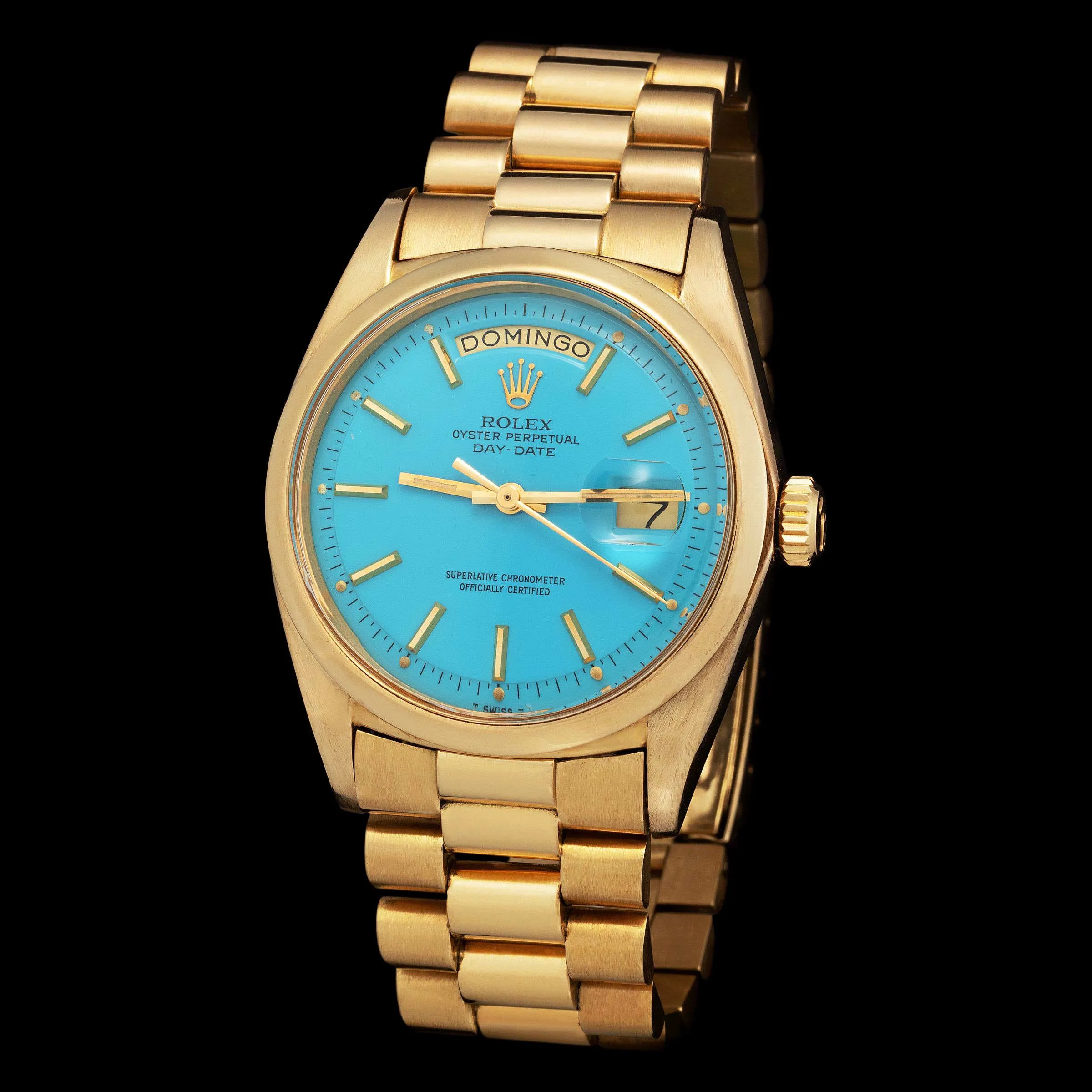 Rolex Day-Date 36 1802 36mm Yellow gold Turquoise