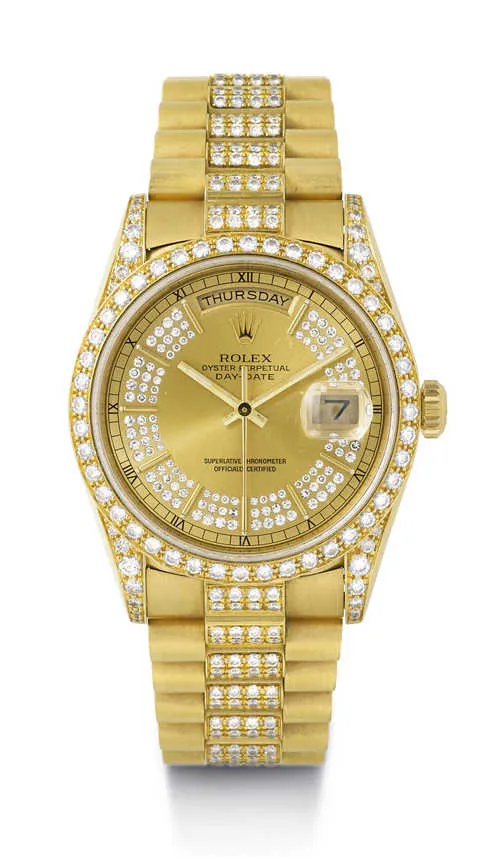 Rolex Day-Date 36 18388 36mm Yellow gold Champagne