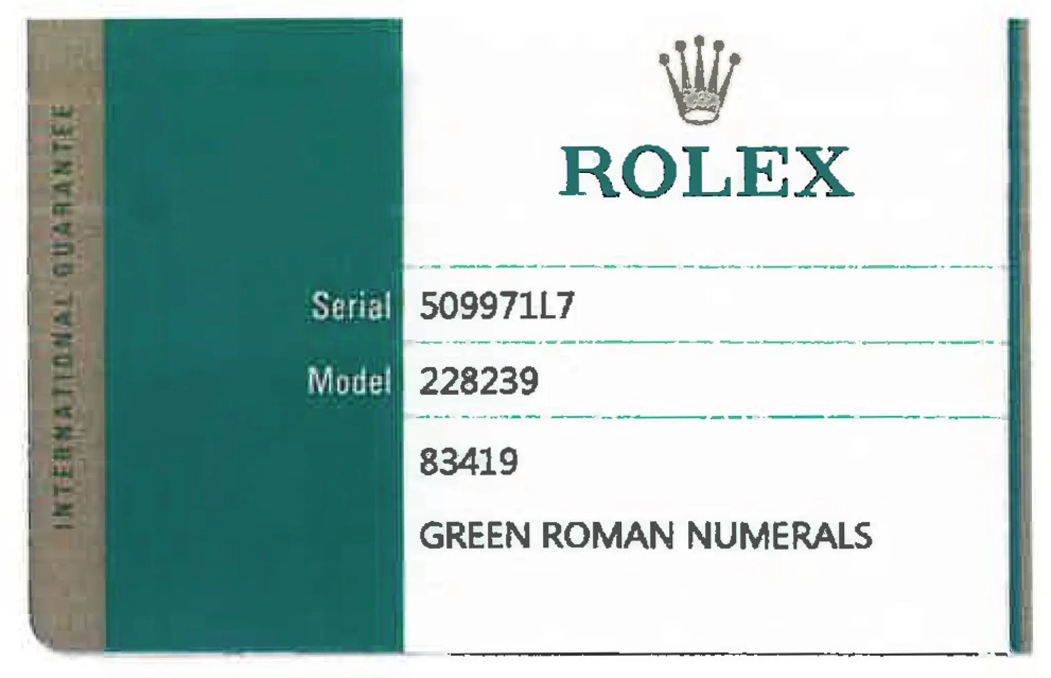 Rolex Day-Date 40 228239 40mm White gold Green 6