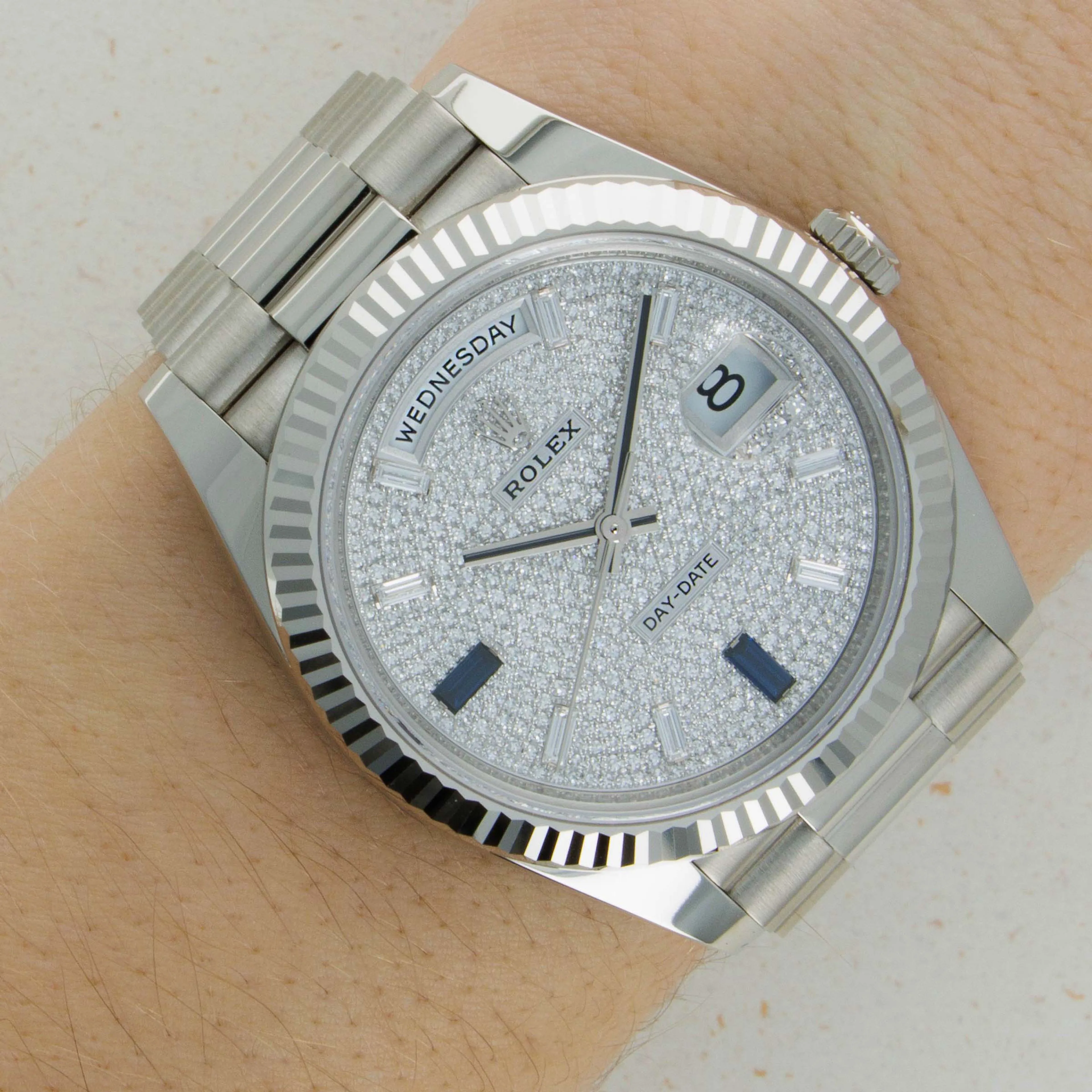 Rolex Day-Date 40 228239 40mm White gold Silver 15