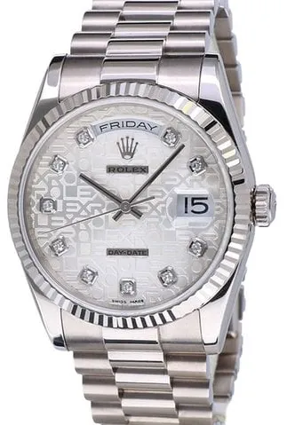 Rolex Day-Date 36 118239 36mm White gold Silver