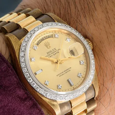 Rolex Day-Date 36 18048 36mm Yellow gold Champagne