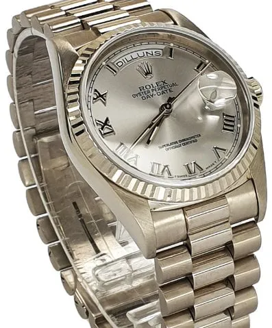 Rolex Day-Date 36 18239 36mm White gold Silver