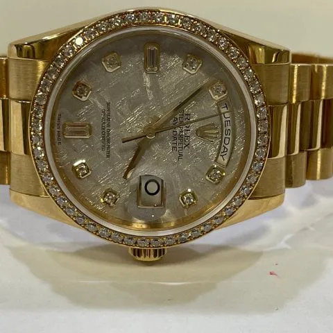 Rolex Day-Date 36 118348 Yellow gold Silver