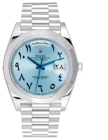 Rolex Day-Date 40 228206 40mm Platinum Blue