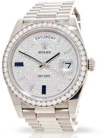 Rolex Day-Date 40 228349RBR 40mm White gold Diamond