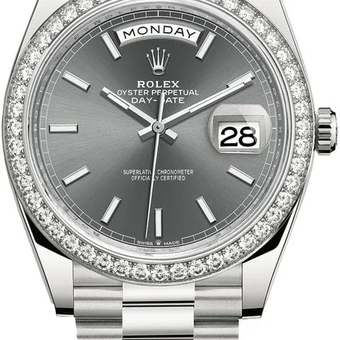 Rolex Day-Date 40 228349RBR 40mm White gold Gray