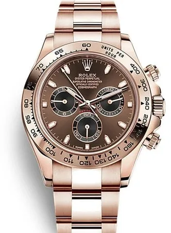 Rolex Daytona 116505 40mm Rose gold Brown