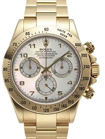 Rolex Daytona 116528 40mm Yellow gold Mother-of-pearl