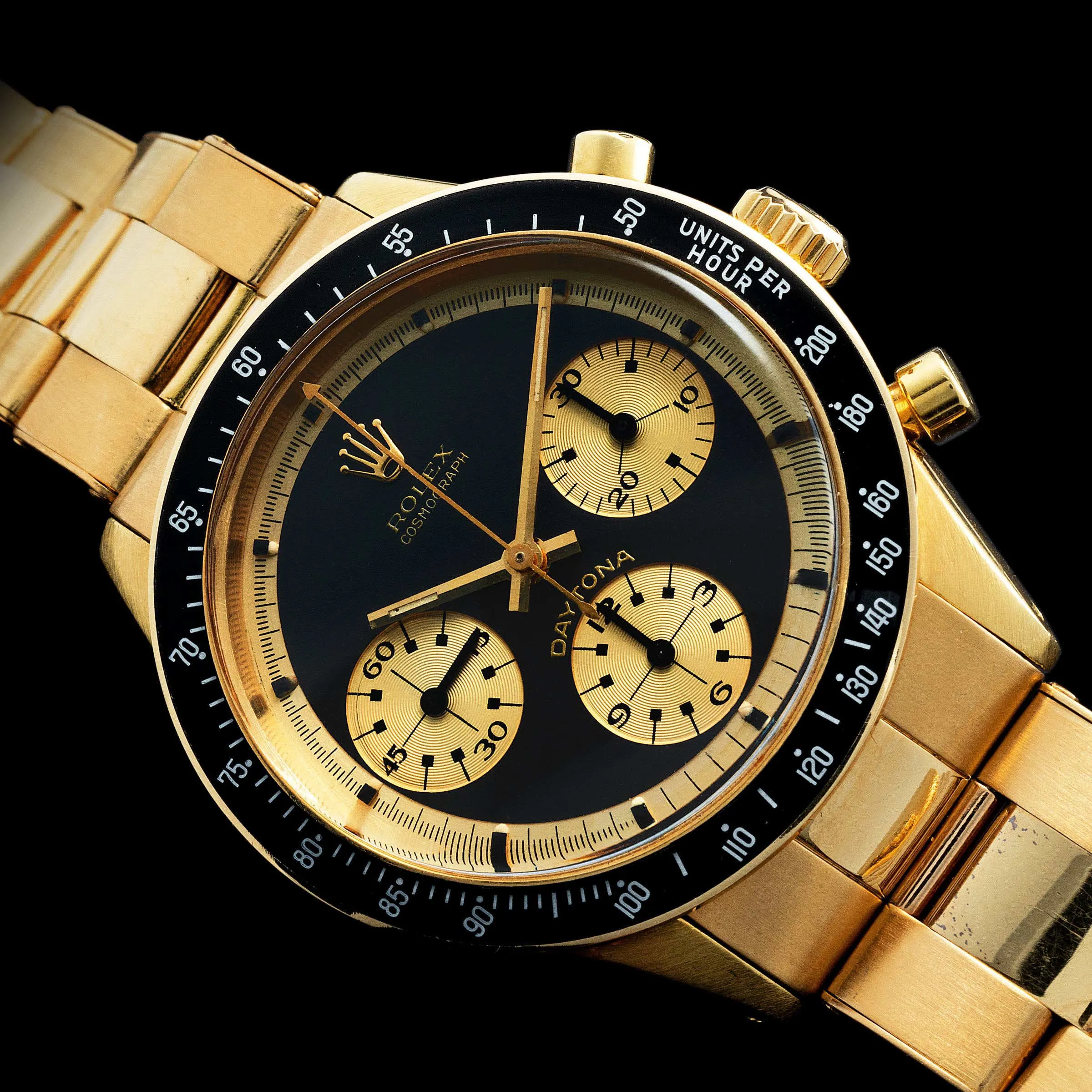 Rolex Daytona 6264 37mm Yellow gold Black 5