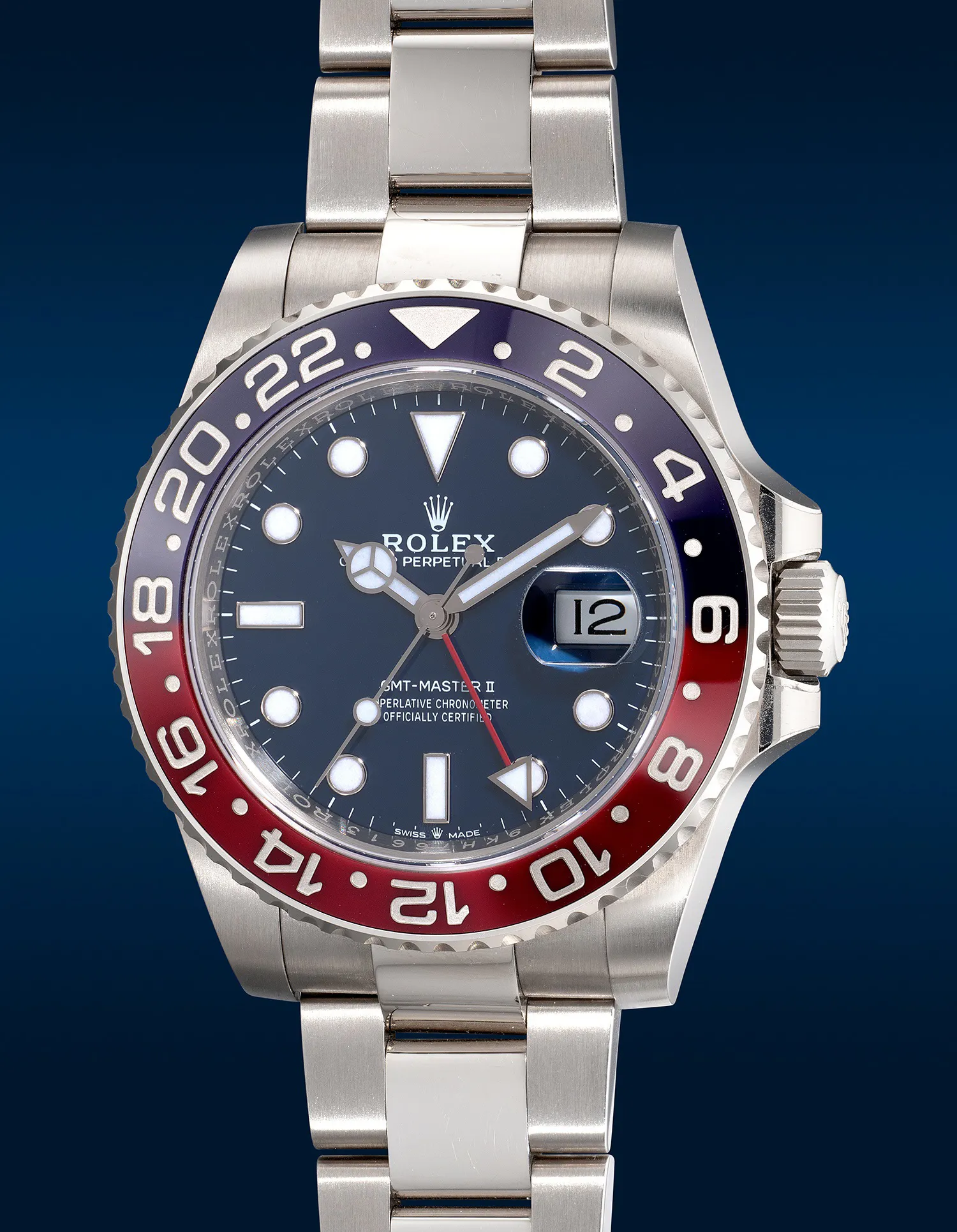 Rolex GMT-Master II 126719BLRO 40mm White gold Blue