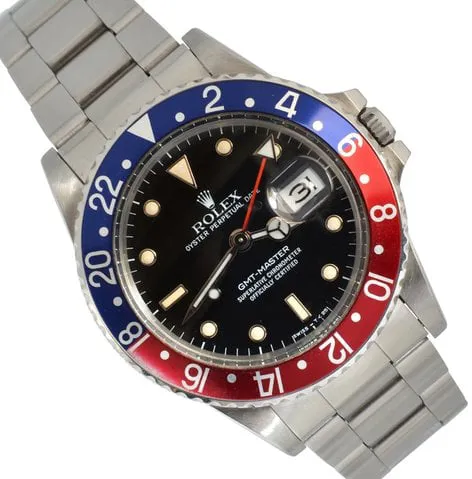 Rolex GMT-Master 16750 40mm Stainless steel Black