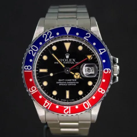 Rolex GMT-Master 16750 40mm Stainless steel Black