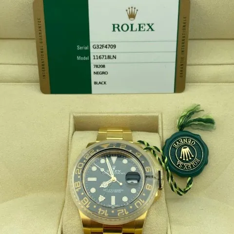 Rolex GMT-Master II 116718LN 40mm Yellow gold Black