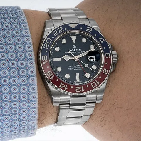 Rolex GMT-Master II 116719BLRO 40mm White gold Blue