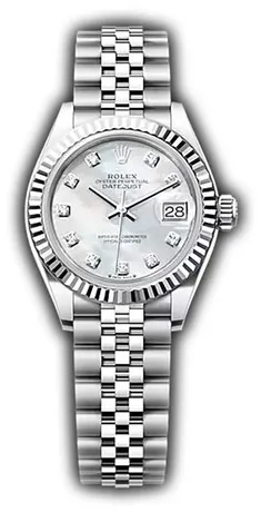 Rolex Lady-Datejust 279174 28mm Stainless steel Mother-of-pearl