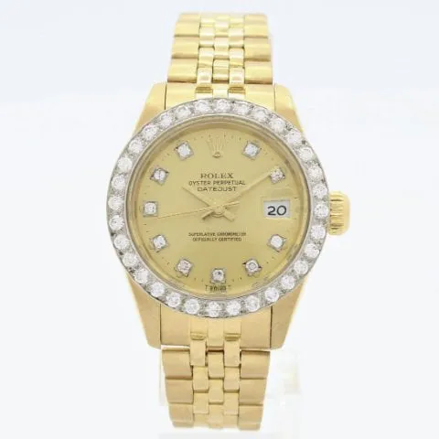 Rolex Lady-Datejust 6913 26mm Yellow gold Champagne