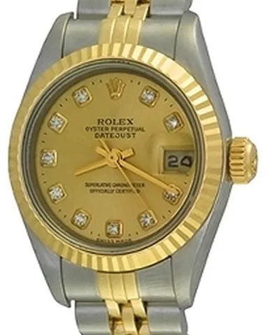 Rolex Lady-Datejust 69173 26mm Steel Champagne