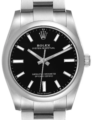 Rolex Oyster Perpetual 34 124200 34mm Steel Black