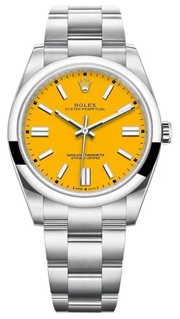 Rolex Oyster Perpetual 41 124300 41mm Steel Yellow